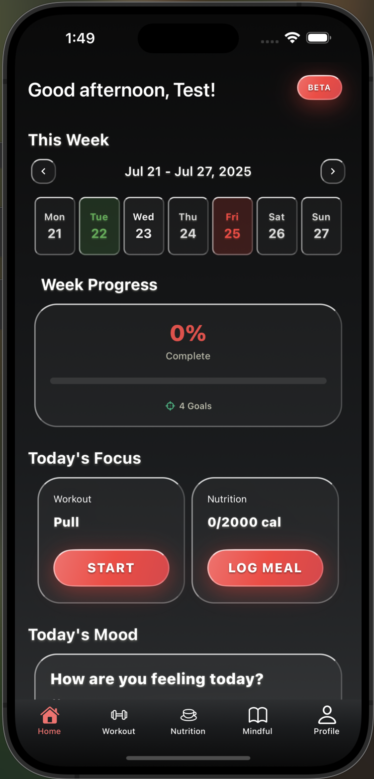 iLift AI Coaching Interface